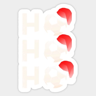 Ho Ho Ho Santa Hat Soccer Sticker